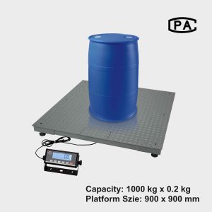 ecs b 0909 地磅 量程1t 分度200g 秤台尺寸900×900mm 碳钢台面