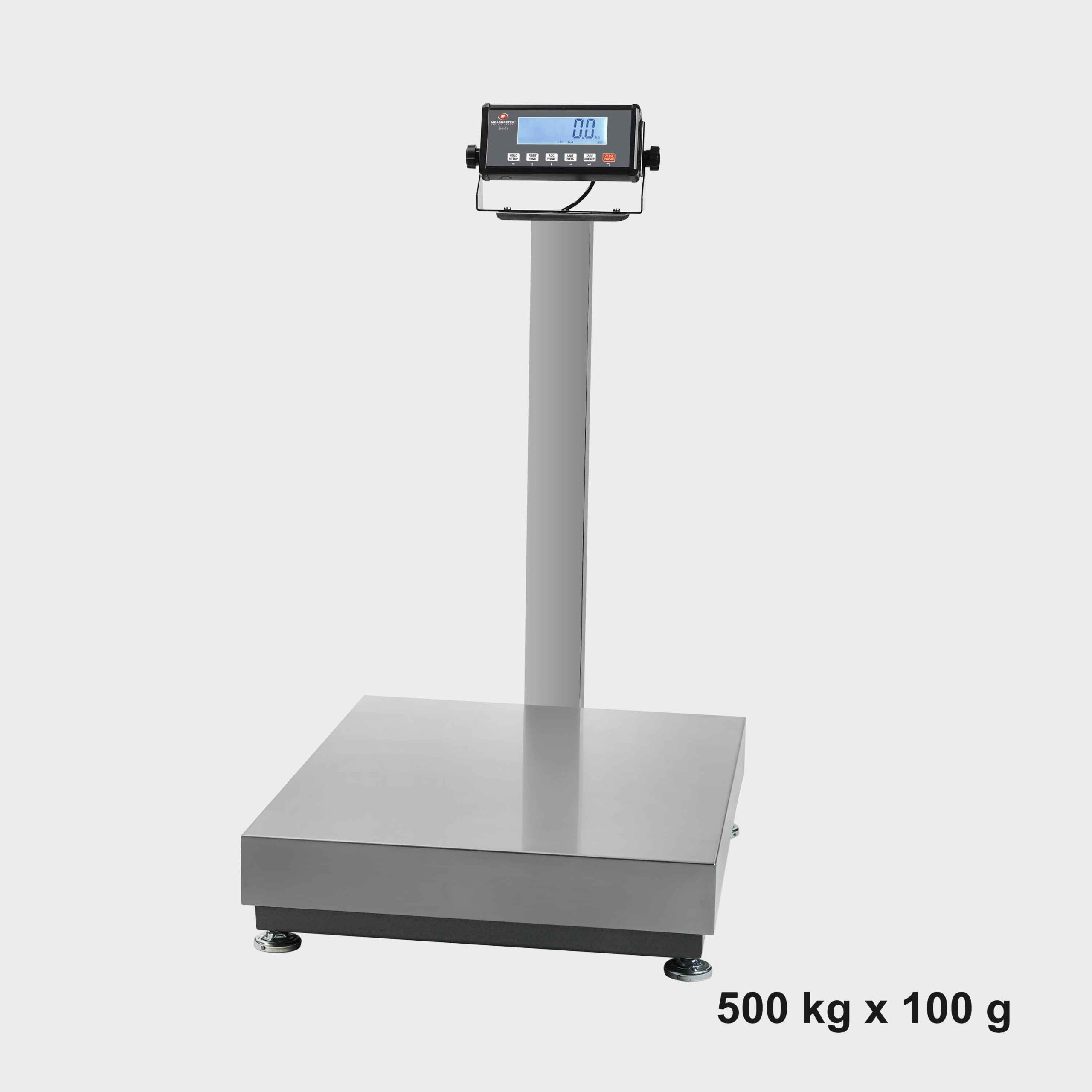 eh 6080s 电子台秤 量程500kg 精度100g 秤台尺寸600×800mm 不锈钢台面
